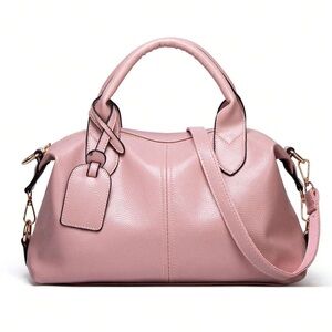 🆕 Faux Leather Top Handle Crossbody Handbag